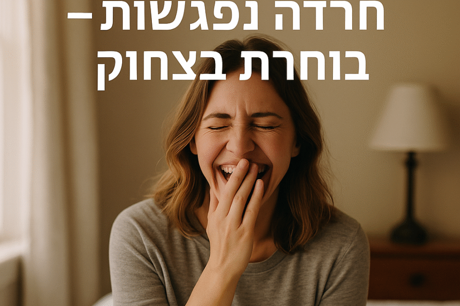 כשהתרגשות וחרדה נפגשות – אני בוחרת בצחוק