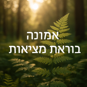 אמונה בוראת מציאות 