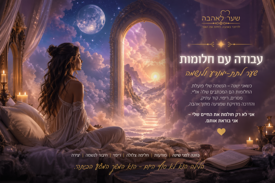 כשהלילה מדבר אליי – מסע פנימה דרך חלומות🌝